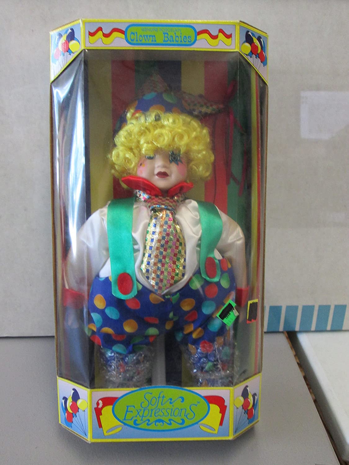 Dan Dee Dandee Genuine Porcelain Clown Babies Soft Expressions
