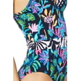 thumbnail image 3 of Lilly Pulitzer Palma One-Piece for Women with Molded Soft Cups, Adjustable Shoulder Straps, and Straight-Cut Back Onyx Paradise Glow 16 One Size, 3 of 3