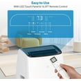 thumbnail image 6 of 14000 BTU Inverter Portable Air Conditioner, Dual Hose Floor AC Unit, Cooler, Heater, Dehumidifier & Fan, Ultra Quiet 42dB, Portable AC with Window Kit & Remote Control for Rooms up to 750 Sq. Ft, 6 of 6