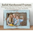 thumbnail image 4 of MY VINTAGE FINDS Rustic Farmhouse Photo Frame Distressed Wood Picture Frame | Blue - 4 x 6, 4 of 6