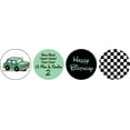 thumbnail image 1 of Darling Souvenir Lil Man is Turning 2nd Birthday Stickers chocolate Labels 190 Pcs-Mint, 1 of 1