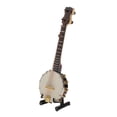 thumbnail image 2 of Casa de Instrumento Musical Elegante Fagot de Tallada Banjo para Accesorios de Bricolaje 1: 6 Baoblaze Banjo en miniatura para casa de muñecas, 2 of 8