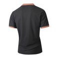 thumbnail image 5 of IhhxPro Men's Short Sleeve Henley T-Shirt with Button Detail Contrast Collar Casual Cotton Slim Fit Everyday Wear Summer Top S-3XL, 5 of 8