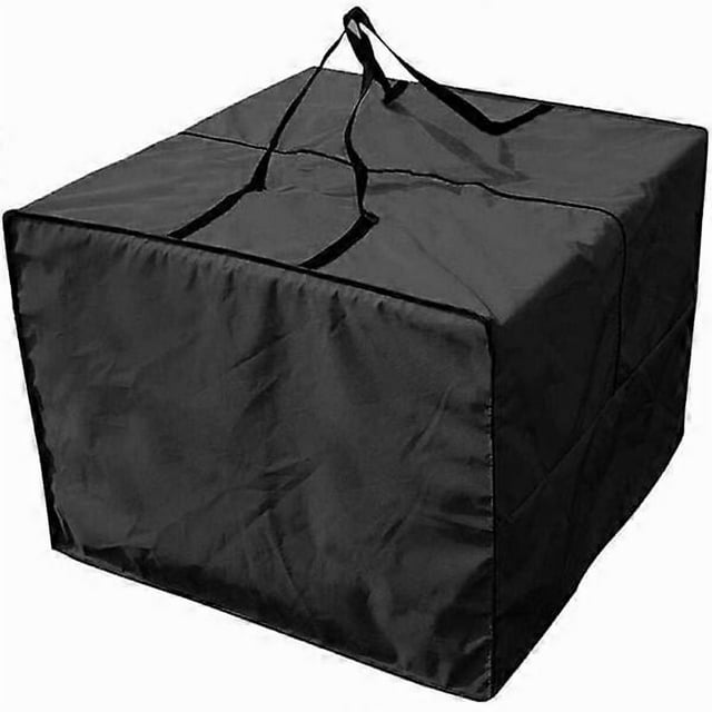 Cushion Storage Bag - Durable 210D Garden Cushion Storage Bag with Handles and Cover, 81 x 81 x 61 cm Capacity