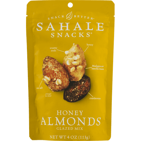 Salt Glaze Crock - Sahale Snacks Glazed Nuts Almonds With Cranberries, Honey + Sea Salt, 4 Ounce Pouches
