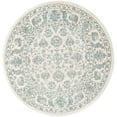 thumbnail image 2 of Jill Zarin Uptown Collection Area Rug - Central Park (3' 3" Round Teal/Ivory), 2 of 5