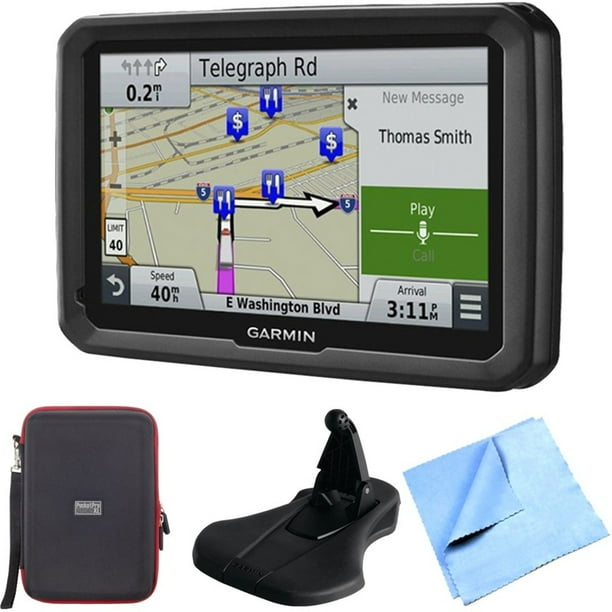 Garmin Dezl 770 Update Bundle Dezl 770Lmthd 7 Gps W/ Lifetime Map/Traffic Updates Case/Friction  Mount Bundle - Walmart.com