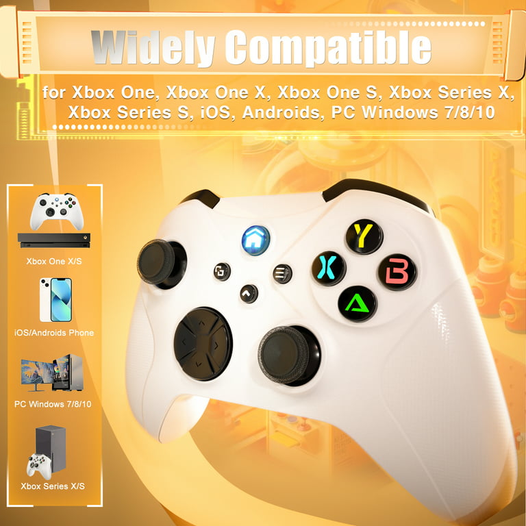 for Xbox Controller, Wireless Controller for Xbox One,Xbox Series X&S,Xbox  One X&S,Window PC,Xbox PC Game Controller with 3.5mm Headphone Jack-White