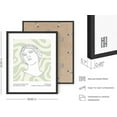 thumbnail image 3 of HAUS AND HUES Green Posters For Room Aesthetic, Wall Art Green Color, Green Aesthetic Sage Room Décor, Green Cute Danish Pastel Aesthetic Sage Green, Green Geometric Print (16" x 20" Framed Black), 3 of 6