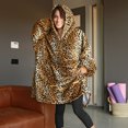 thumbnail image 5 of Catalonia Oversized Blanket Hoodie Sweatshirt, Wearable Sherpa Blanket Pullover, Soft Warm Comfortable Portable Travel Sweater Pillow for Adults Men Women, Gift for Her, 5 of 7