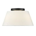 thumbnail image 5 of Golden Lighting Penn 3-light Flush Mount in Matte Black, 5 of 5