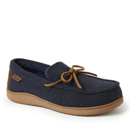 

Dearfoams Men s Westboro Wool Blend Energy Return Moccasin Slippers