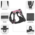 thumbnail image 5 of ZNDUO Pink Purple Abstract Texture Pattern Dog Harness, Adjustable Reflective Pet Harness with Dog Leash, 5 of 8