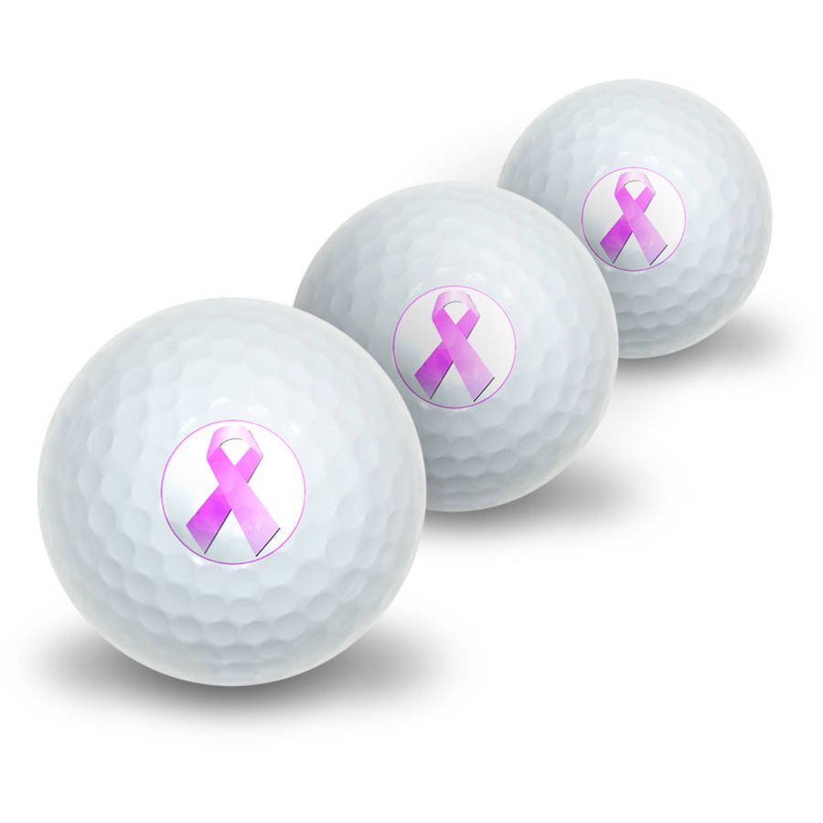 Breast Cancer Pink Ribbon Novelty Golf Balls, 3pk - Walmart.com