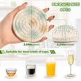 thumbnail image 4 of Simple Fireworks Pattern 4in Bar Coasters Set of 6 with Storage Rack Durable Heat Resistant, 4 of 7