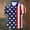 Blue, variant on Laipiong Men's USA Flag Short Sleeve Polo Shirt Classic Casual Fit Patriotic Design For 4th Of July Celebrations