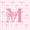 White Pink M, variant on Homewish Cute Stars Bowknot Kids Zipper Twin Comforter Sets with Fitted Sheet and 2 Pillowcases,Pink Letter M Alphabet Zipper Bedding Set For Girls,Pink Reversible,4 Pieces