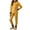 Yellow, variant on Cethrio Girls Pajama Sets 2 Piece, Comfy Crew Neck Fall Winter Long Sleeve Girls' Sleepwear Pink Size 14-16
