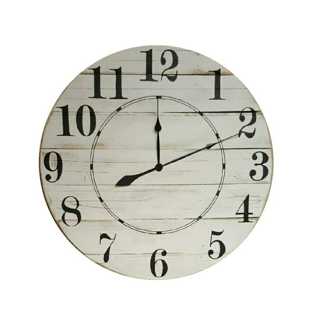 Diane Farmhouse Wall Clock Walmart Com Walmart Com