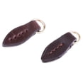 thumbnail image 1 of 2 etiquetas de repuesto para cremalleras de cuero con cuchillas para reparación de carteras, bolsos y monederos. café, 1 of 8