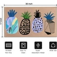 thumbnail image 5 of Fuoxowk Pineapple Decorative Welcome Doormat Colorful Spring/Summer Cute Fruits Indoor Outdoor Non-Slip Door Mat Home Entryway Farmhouse Decor Front Rug for Outside Porch Entrance 30" x 17",Abstract, 5 of 5