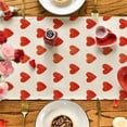 thumbnail image 6 of HongHeng Valentines Day Table Runner Valentines Day Decor Cute Red Heart Decorations for the Home, 6 of 7