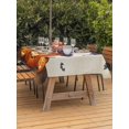 thumbnail image 2 of Outdoor Tablecloth with Umbrella Hole and Zipper, Halloween Rectangle Table Cloth 54x80 Inch Waterproof Tablecloth, Orange Fall Pumpkin Witch Hat Bat Beige Picnic Table Cover for Patio Camping, 2 of 7