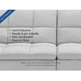 thumbnail image 6 of Sealy Kennedy Pillowtop Sofa Convertible in Off-White with Solid Wood Legs in Espresso, 6 of 20