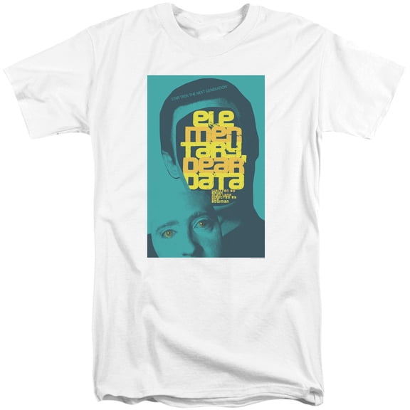 Star Trek Tng Season 2 Episode 3 Adult Tall T-Shirt 18/1 T-Shirt White