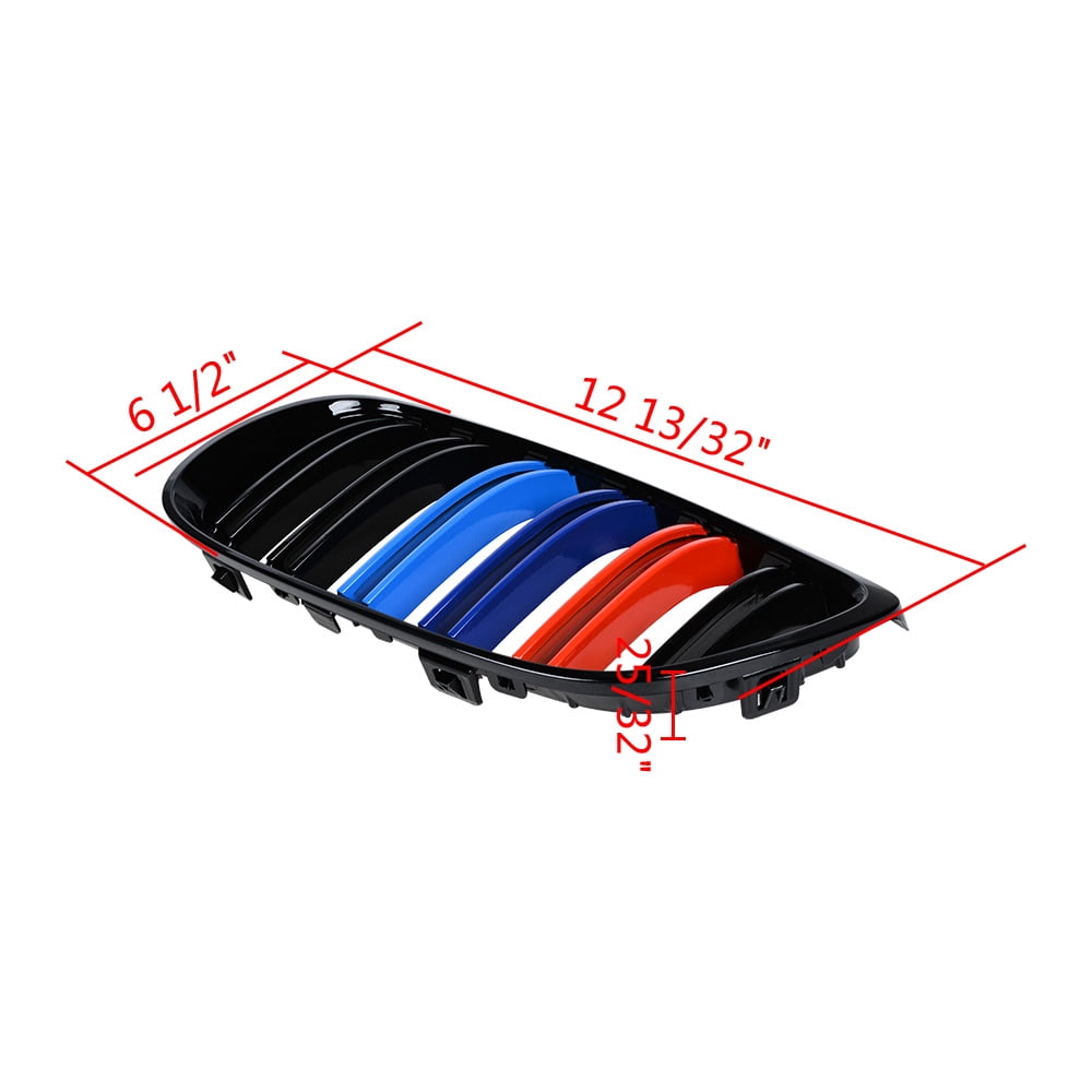 Astradepot Gloss Black M Color Front Kidney Grille – For BMW E92/E93 M3 & 335i Coupe (2007-2010)