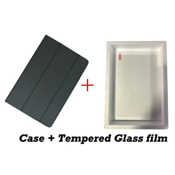 For CHUWI Hipad X Case High Quality Stand Pu Leather Cover for CHUWI Hipad Max Air Pro Hi Pad Plus Tablet PC Protective Case black-Tempered film hipad hipad x