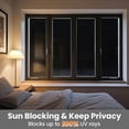 thumbnail image 5 of Window Privacy Film - Black Static-Adhesive Window Film [17.5X78.7”] Privacy Window Film - UV Blocking Window Film Blackout Window Film - Static Window Film - Frosted Glass Window Film, 5 of 7