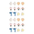 thumbnail image 4 of Decodeary 6pairs Earrings Bling Flower Heart No Pierced Charm Pretty Jewelry 2Set, 4 of 6