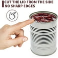 thumbnail image 3 of Choxila Safe Cut Can Opener for Kitchen & Restaurant - handheld, Manual, Ergonomic Smooth Edge, Food Grade Stainless Steel Cutting, 3 of 5