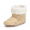 A08/Khaki, variant on Bonario Baby Girls Boys Cotton Boots Newborn Winter Cozy Fleece Booties Infant Socks Shoes for 3-18 Months