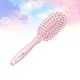 thumbnail image 2 of EeaseMX Peine de plástico portátil para el cabello, cepillo masajeador con bolsa de aire para mujer (184 x 45 mm, rosa), 2 of 7