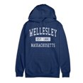 thumbnail image 1 of Wellesley Massachusetts Classic Established Premium Cotton Hoodie, 1 of 1