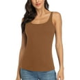 thumbnail image 1 of Débardeur en Coton pour Femme, Camisole à Larges Bretelles Ajustables avec Soutien-Gorge Intégré, 1 of 7