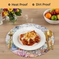 thumbnail image 4 of Brown Turtle Coastal Round 15 Inch Placemats Set of 4, Summer Beach Coral Seahorse Ocean Octopus HeatResistant Non Slip Place Mats for Dining Table, Wipeable Kitchen Table Mats for Housewarming, 4 of 9