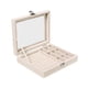 thumbnail image 1 of Joyero, caja de almacenamiento de anillos, decoración decorativa, soporte de terciopelo, organizador de joyas para mesa, tocador, hogar, collar para Beige, 1 of 9