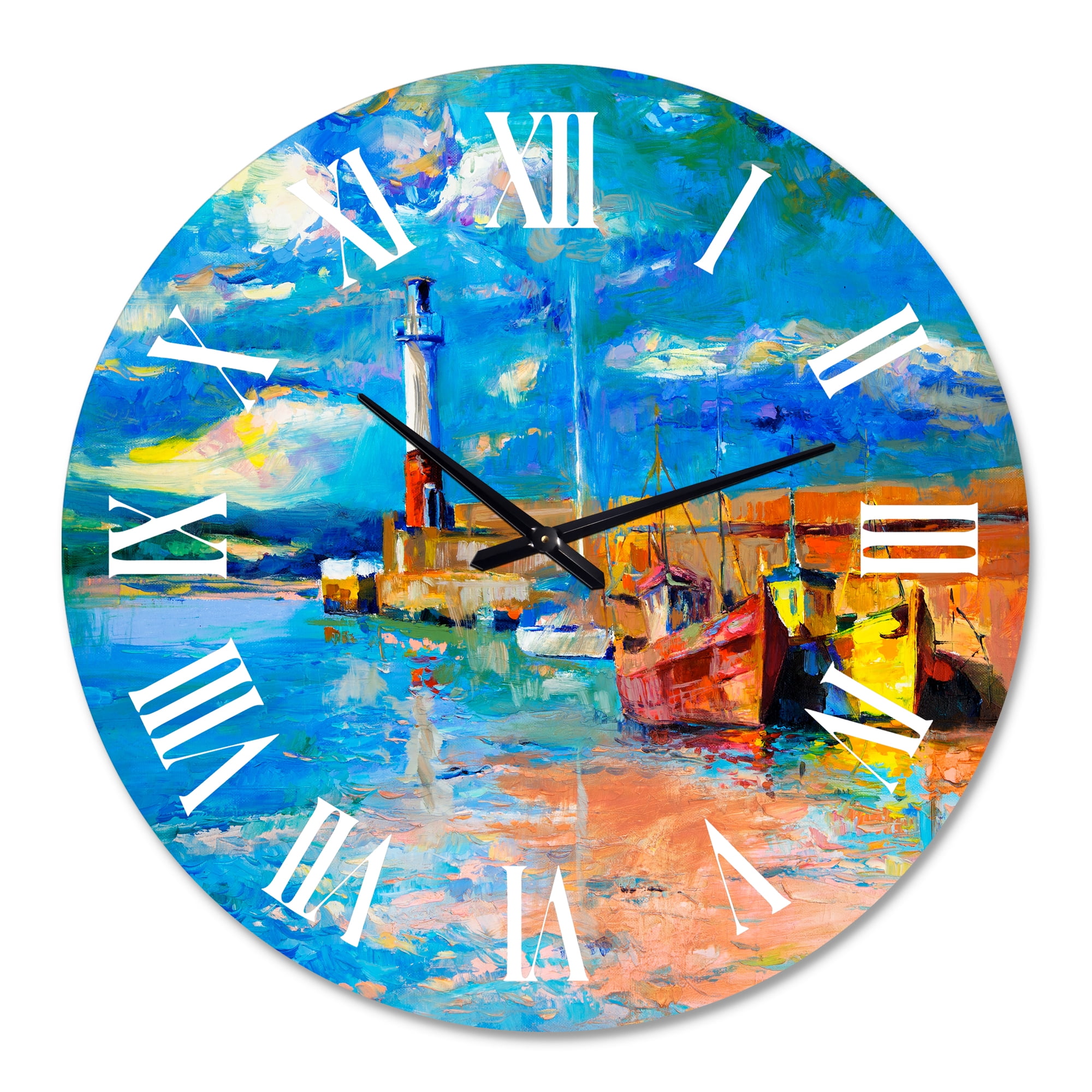 Designart 1 in Coastal Wall Clock