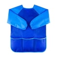 thumbnail image 1 of Delantales de pintura de manga larga para niños con puños ajustados elásticos impermeables y repelentes de pintura, azul, M, 1 of 5