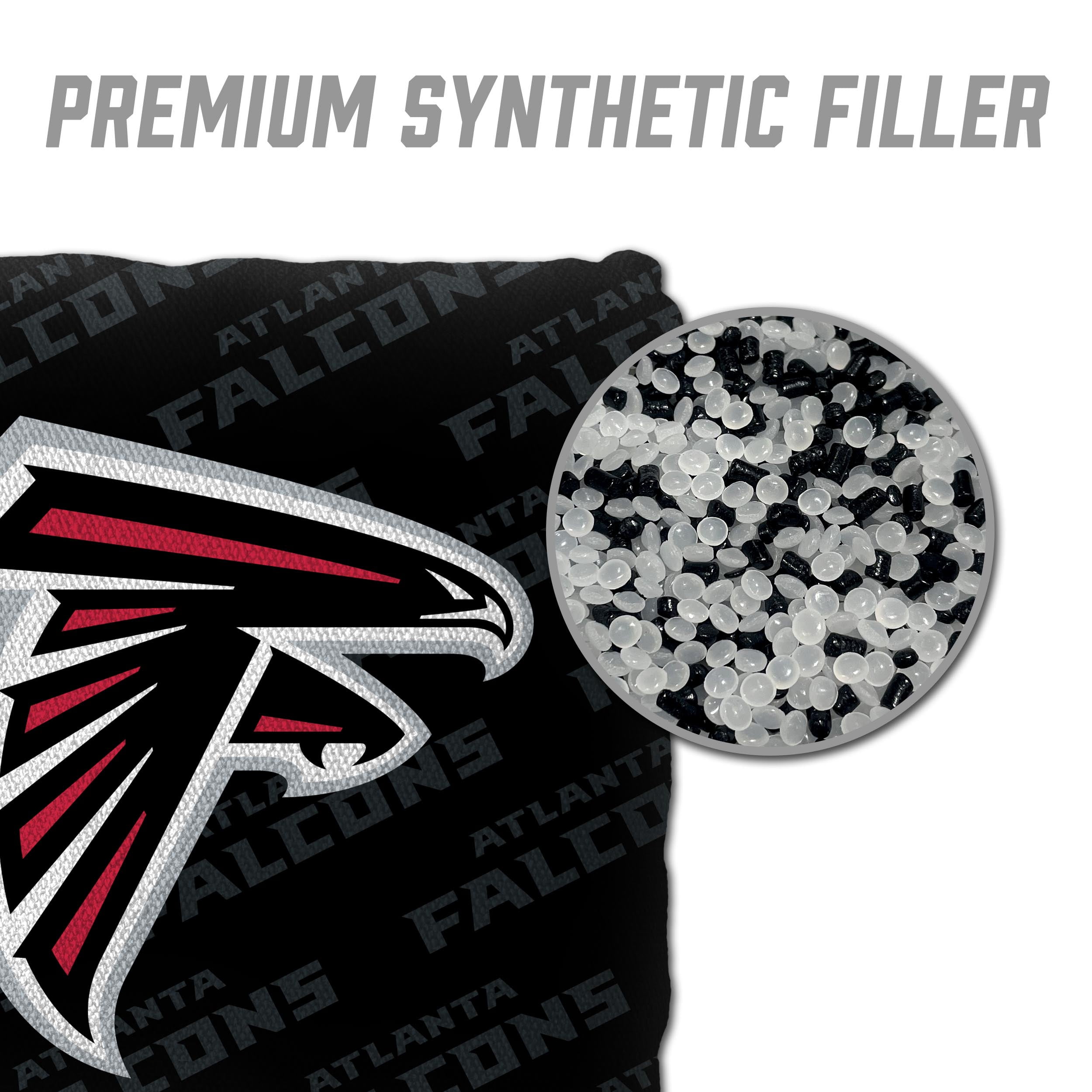 NFL Atlanta Falcons Cornhole Bags - 4PK - Black