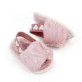 thumbnail image 2 of Infant Baby Girls Anti-slip Sandals Toddler Faux Fur Tie-dye Slippers House Shoes, 2 of 5