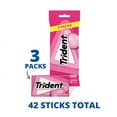 thumbnail image 4 of Trident Bubblegum Sugar Free Gum, 3 Packs of 14 Pieces (42 Total Pieces), 4 of 7
