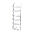 thumbnail image 2 of Abbracc 6 Tier Pantry Door Organizer Hanging Spice Rack for Laundry Room Living Room white, 2 of 9