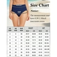 thumbnail image 7 of FEOYA Bikini Bottoms for Women Mid Rise Full Coverage Swimsuit Bottoms Ladies Swim Briefs Basic Bathing Suit Swimwear Blue, 7 of 7