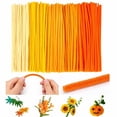 thumbnail image 4 of Chenille Stems, Orange Yellow Fall Tone Pipe Cleaners, 500 Pack Craft Pipe Cleaners for DIY Art Craft Projects, Kids Holiday Crafts, Halloween Christmas Fall Indoor Home Decoration, 4 of 7
