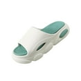 thumbnail image 3 of Zapatillas de EVA para hombre, zapatillas de baño de ducha, suela gruesa suave, zapatos informales de verano, buena amortiguación a prueba de golpes, Blanco 42 a 43 Salvador Dali Zapatillas de estar por casa, 3 of 9