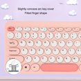 thumbnail image 4 of Wireless Keyboard Mouse Combo, 78 Keys Ergonomic  Computer Keyboard and Mouse Combo with Round Keycaps, Ultra Thin Keyboard Mouse Combo, 4 of 7